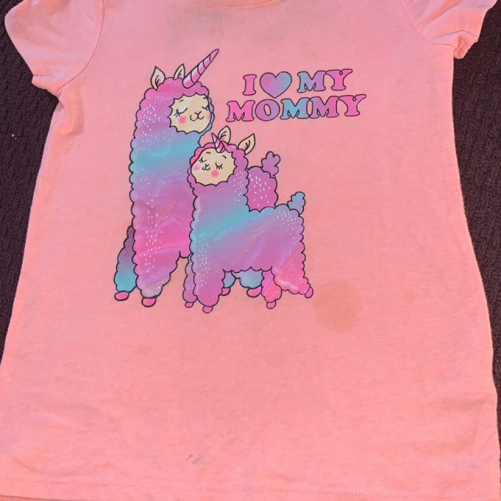 The Children's Place Pink Llama Tee